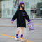 Blusa Infantil Estilo Coreano Suelta con Estampado Doble Capa