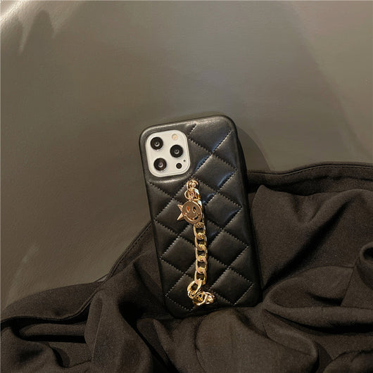 Funda para Teléfono con Cadena de Diamantes