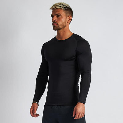 Camiseta Deportiva de Manga Larga Elástica de Secado Rápido para Hombre - Image 12