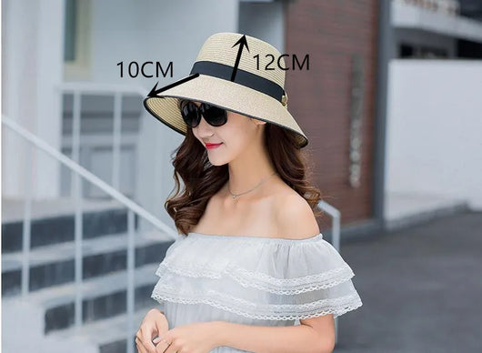 Sombrero Coreano Plegable para Mujer - Protección Solar Primavera Verano - Image 6