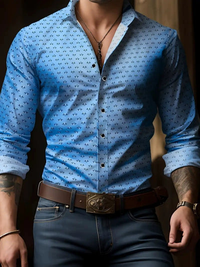 Camisa Estampada 3D Manga Larga Hombre - Diseño Moderno Primavera Otoño - Image 7