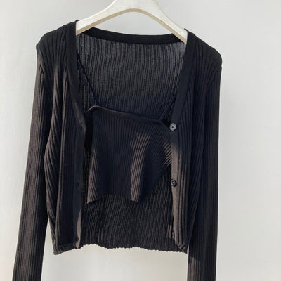 Cardigan Holgado Estilo Universitario para Mujer - Image 113