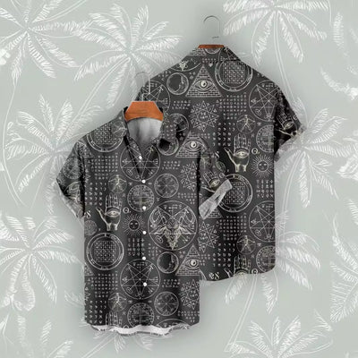 Camisa Vintage Playa Hombre Estampado Digital 3D - Image 15