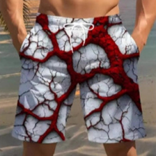 Shorts Casuales para Hombre con Estampado de Rayos