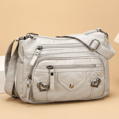 Bolso Bandolera de Lujo Versátil con Diseño Multicapas Espacioso - Image 3