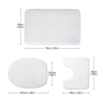 Juego de 3 Piezas Moderno para Baño - Tapa de Inodoro y Tapete - Image 11