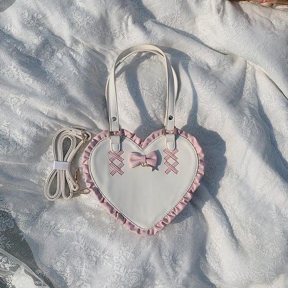 Bolsa Bandolera Corazón Anudado Love - Diseño Cruzado para Mujer
