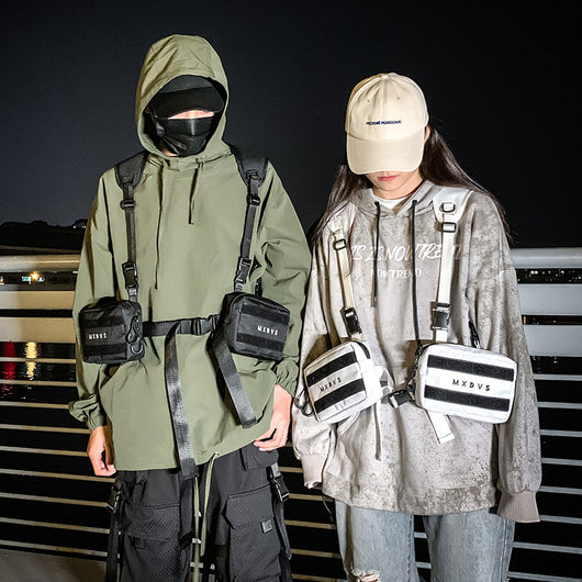 Chaleco Táctico Multifunción Unisex con Bolsa Bandolera