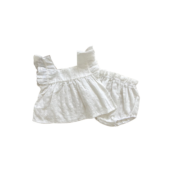 Conjunto de Dos Piezas para Bebé Niña - Romper Elegante
