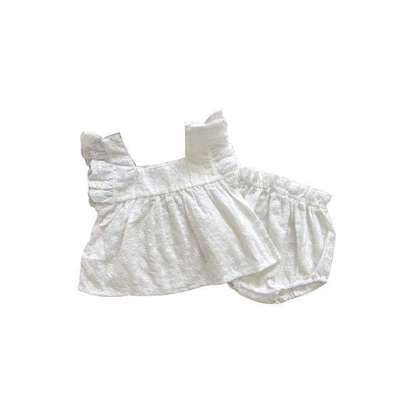 Conjunto de Dos Piezas para Bebé Niña - Romper Elegante