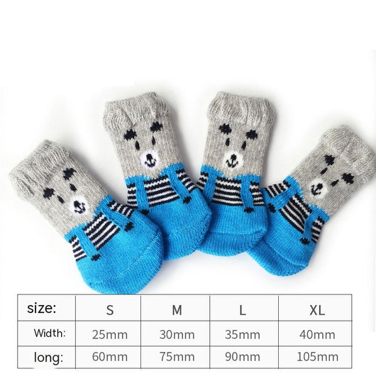 Calcetines y Botitas Protectoras para Perros y Gatos Antirasguños - Image 4