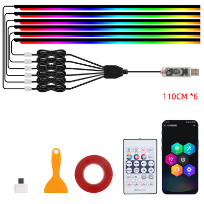 Luz Ambiental LED para Interior de Auto con Control de Color - Image 18