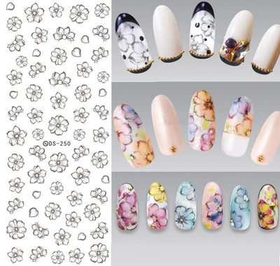 Kit Completo de Adhesivo para Uñas con Herramientas de Joyería y Stickers de Letras - Image 9