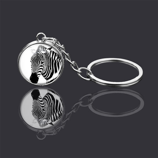 Llavero de Bola de Cristal Doble Cara con Diseño Animal - Image 26