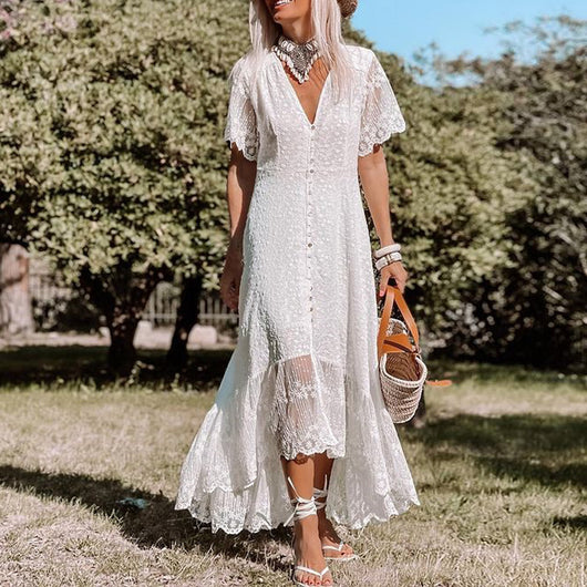 Vestido Ajustado Escote V Estilo Europeo para Mujer - Image 2