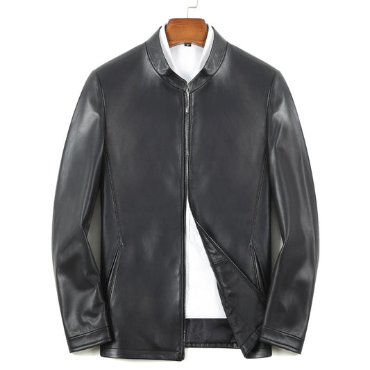 Chaqueta de Cuero PU con Cierre Delgada para Hombre - Image 2