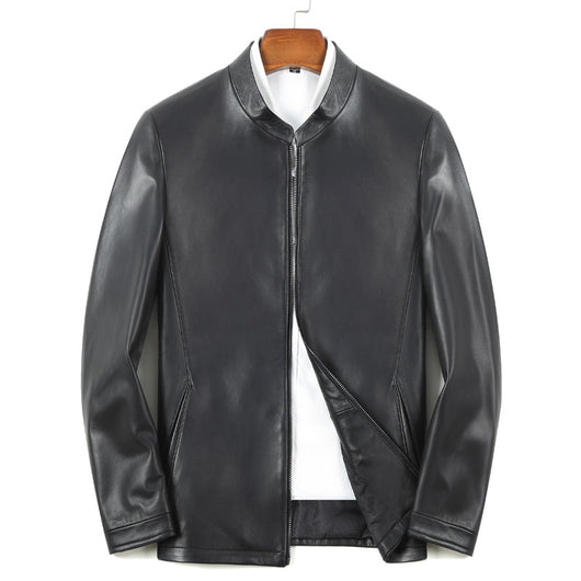 Chaqueta de Cuero PU con Cierre Delgada para Hombre - Image 2