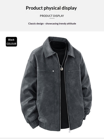 Chaqueta Vintage Americana Clásica de Solapa para Hombre - Image 12