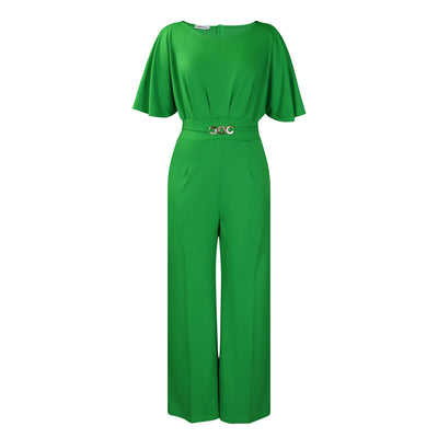 Jumpsuit Africano Talle Grande Cintura Alta Piernas Anchas Cuello Redondo - Image 8