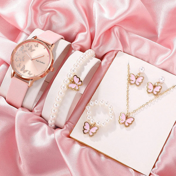 Reloj Pulsera de Moda para Mujer - Conjunto Elegante