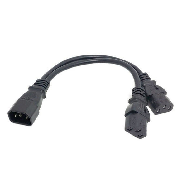 Cable Adaptador Divisor de Corriente C14 a Doble C13 (35 cm)