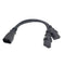 Cable Adaptador Divisor de Corriente C14 a Doble C13 (35 cm)