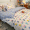 Juego de Cama Princesa 4 Piezas Estilo Coreano con Encaje