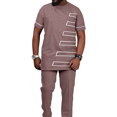 Traje Casual Hombre Estampado Étnico Africano Batik - Image 32