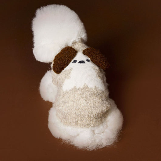 Chaleco Tejido para Perros Schnauzer y Bichón - Diseño 3D con Orejas