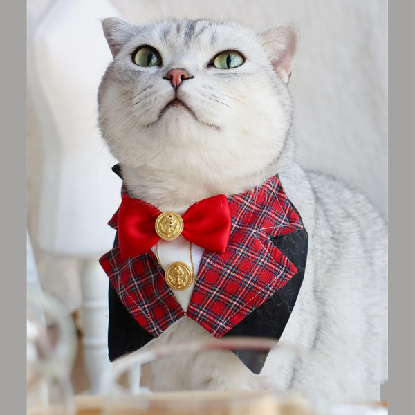 Corbata Académica Elegante para Mascotas - Gato y Perro