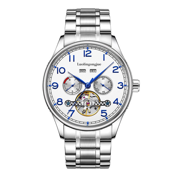 Reloj Mecánico de Acero Inoxidable para Hombre Estilo Ejecutivo - Image 6