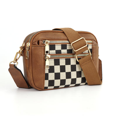 Bolsa Crossbody Multiusos con Diseño Vaca y Cierre de Cremallera - Image 4
