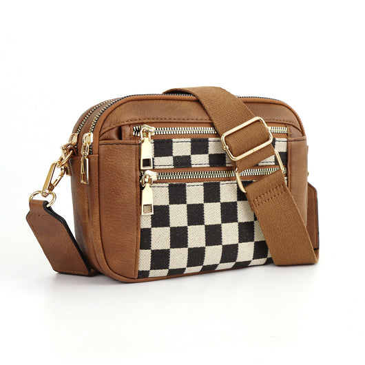 Bolsa Crossbody Multiusos con Diseño Vaca y Cierre de Cremallera - Image 4