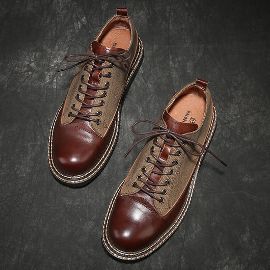 Zapatos de Cuero Retro Británico Minimalistas - Estilo Casual Versátil - Image 3
