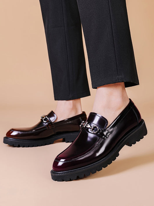 Zapatos Gommino con Hebilla Horse Street en Cuero Japonés Pulido para Hombre - Image 35