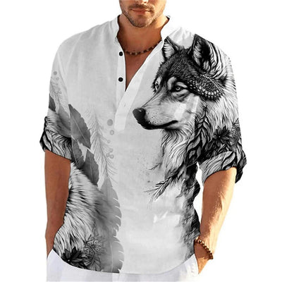 Camisa Suelta Casual para Hombre con Estampado 3D de Manga Corta - Image 10