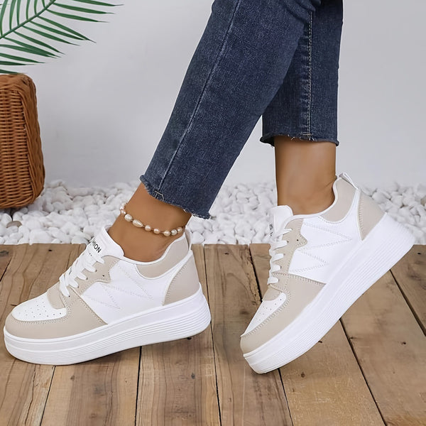 Zapatillas Deportivas Bajas para Mujer con Cordones y Suela Reforzada