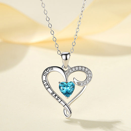 Elegante Colgante de Diamante Azul para Mujeres - Image 3