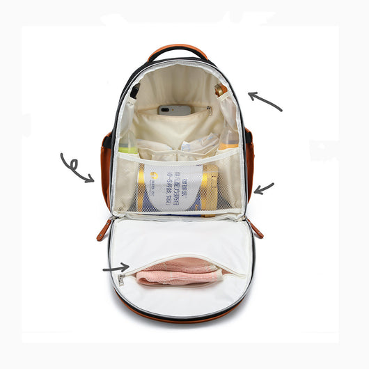 Bolsa de Lona para Mamá con Detalles en Cuero - Image 10