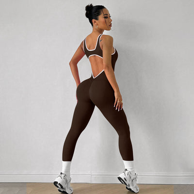 Enterizo Deportivo Yoga Sin Mangas Secado Rápido Ajustado - Image 10