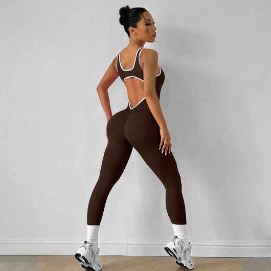 Enterizo Deportivo Yoga Sin Mangas Secado Rápido Ajustado - Image 10