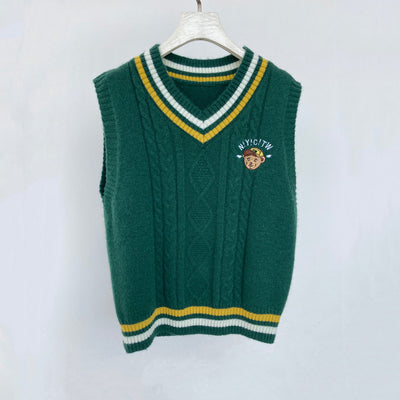 Cardigan Holgado Estilo Universitario para Mujer - Image 34