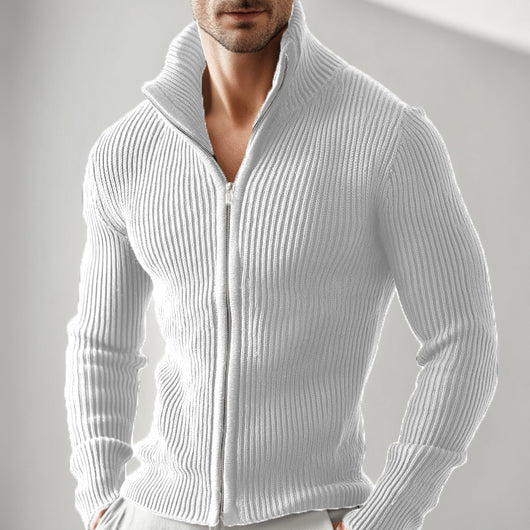 Cardigan Cuello Alto con Cierre de Cremallera para Hombre - Image 10