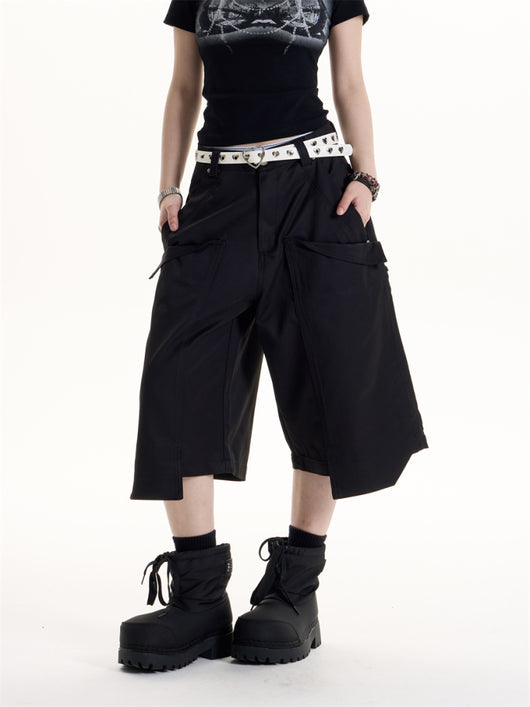 Pantalones Cargo Anchos Estilo Retro Americano para Mujer - Image 9