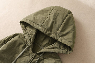 Abrigo Acolchado Elegante Oversize con Capucha para Tallas Grandes - Image 11
