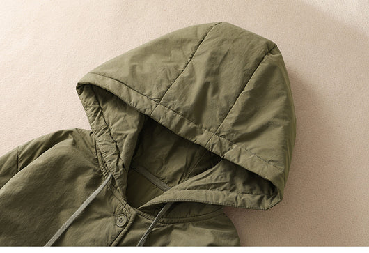 Abrigo Acolchado Elegante Oversize con Capucha para Tallas Grandes - Image 11