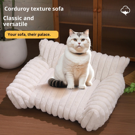 Sofá Cama para Gatos y Conejos - Refugio Acolchado Premium