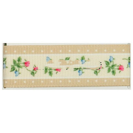 Cinta Decorativa Tejida con Flores y Plantas Estampadas para Manualidades - Image 9