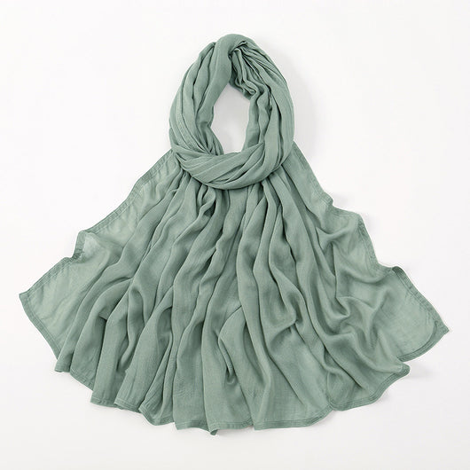Pañuelo Modal Rayon Malayo Indonesio Colores Sólidos Transpirable - Image 40