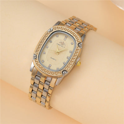 Reloj de Lujo con Esfera Ovalada y Cristales Brillantes Multicolor - Image 11